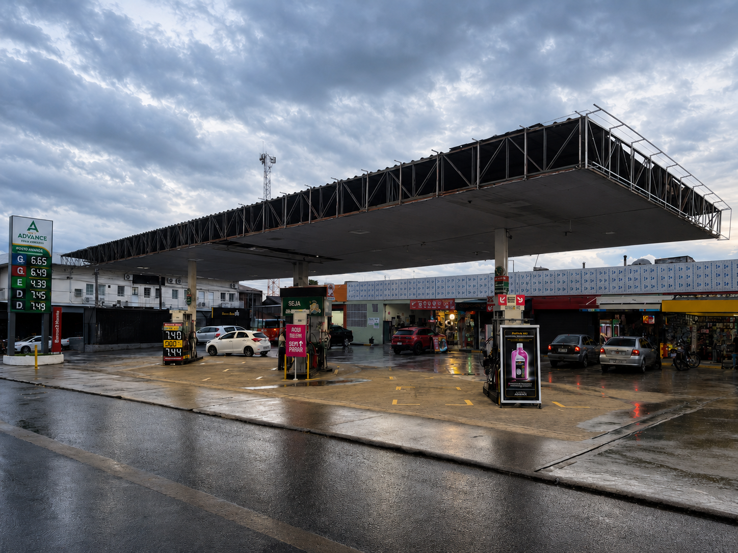 Posto Amanda antes — testeira sem acabamento